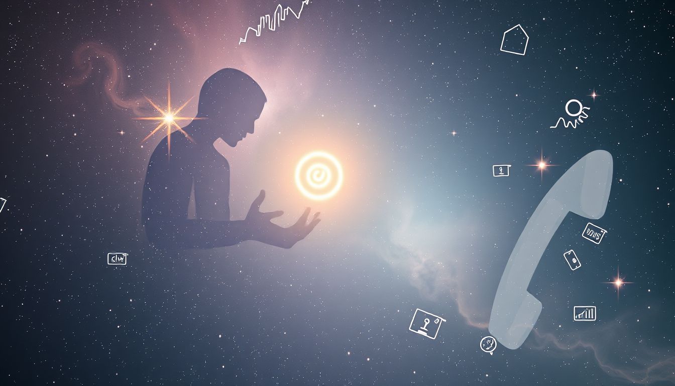 Ein telefonierender Wirtschaftsprüfer symbolisiert Kontrolle und Kommunikation im Traum.