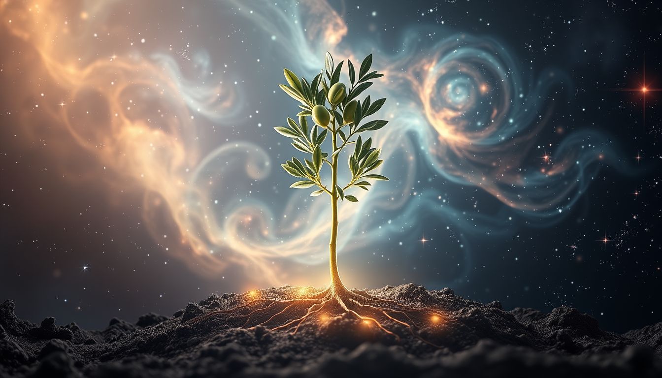 Das Pflanzen eines Ölbaums symbolisiert langfristiges Wachstum und Erfolg.