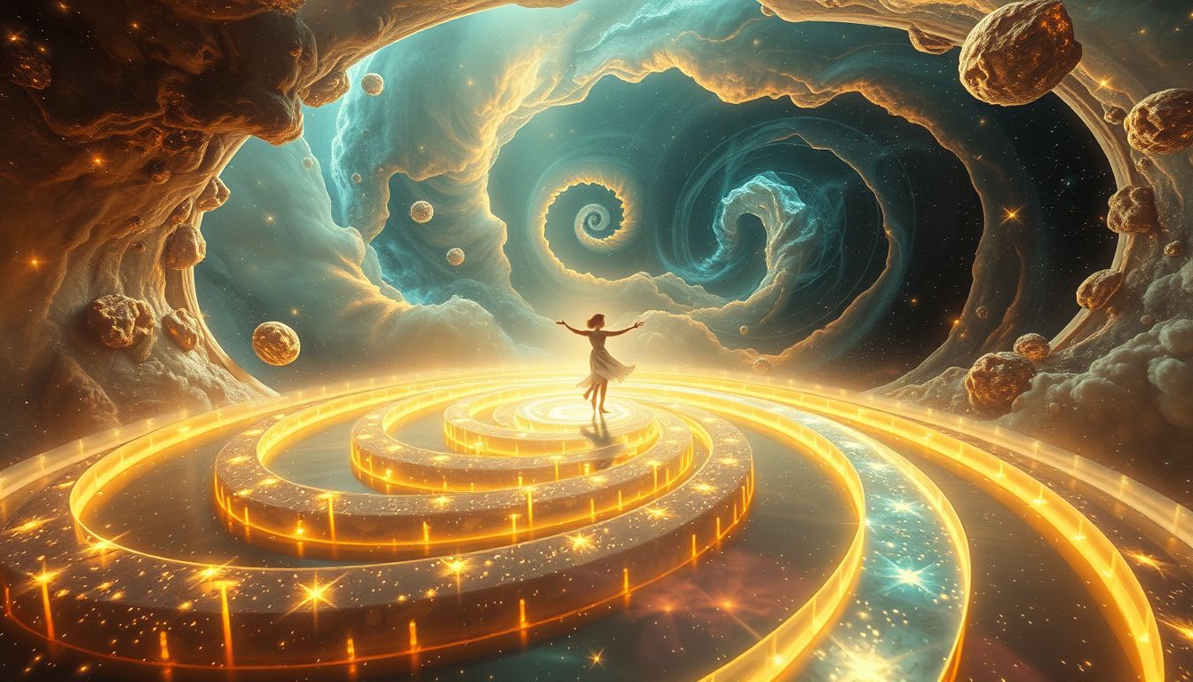 Das Labyrinth symbolisiert innere Orientierungslosigkeit beim Tanzen im Traum.