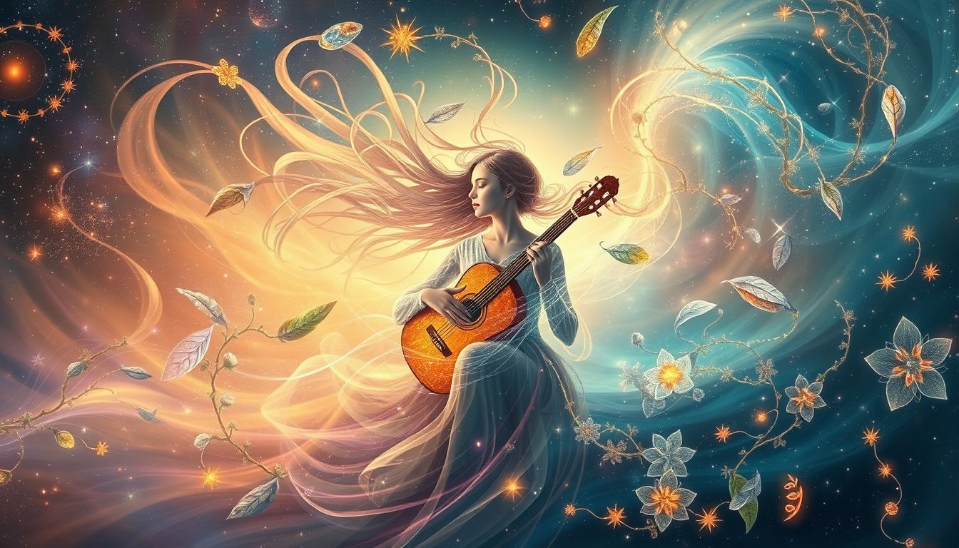 Liederjan-Musizieren in der Natur symbolisiert Harmonie und kreative Freiheit.