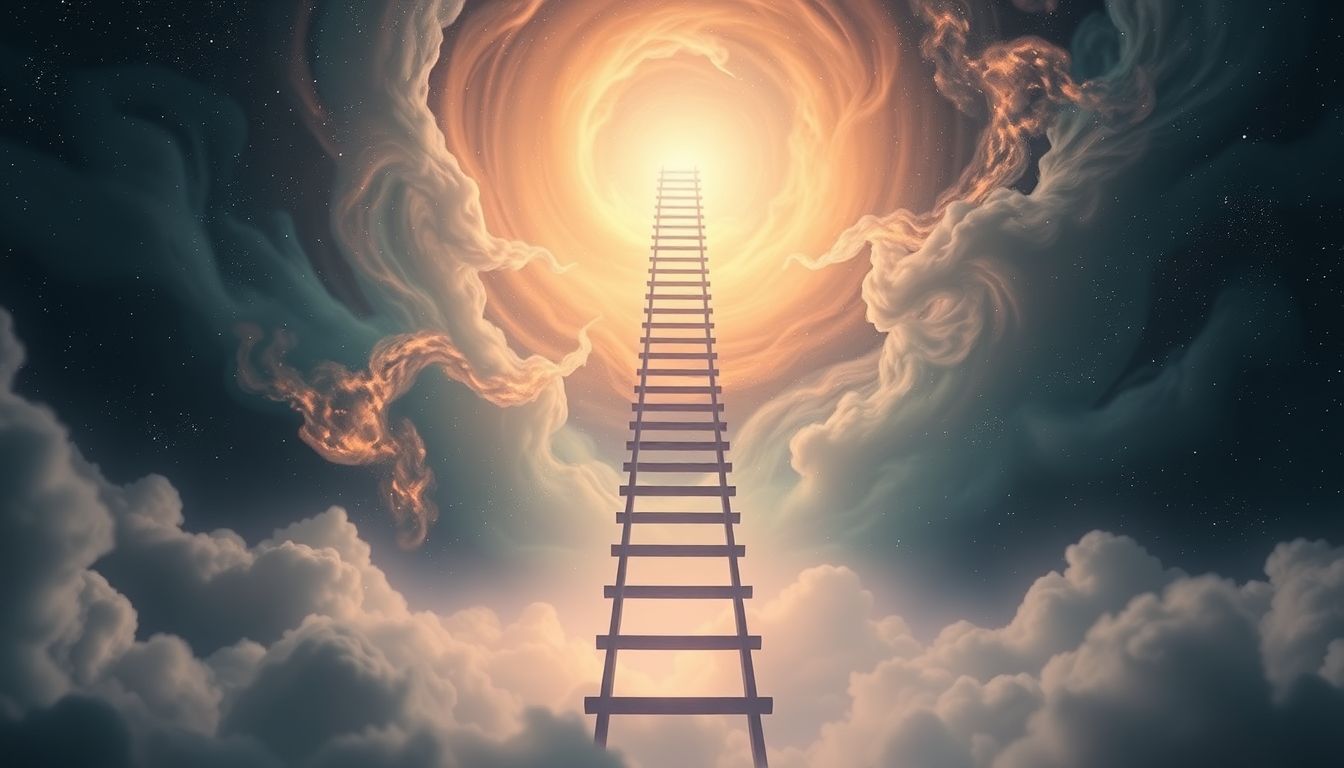 Der Abstieg symbolisiert oft den Rückzug in persönliche Unsicherheiten.