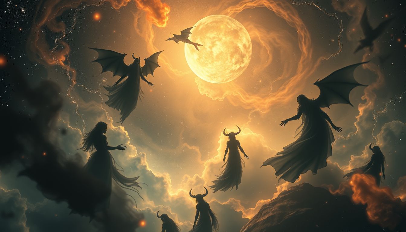 Träume von Dämonen symbolisieren innere Ängste und ungelöste Konflikte.