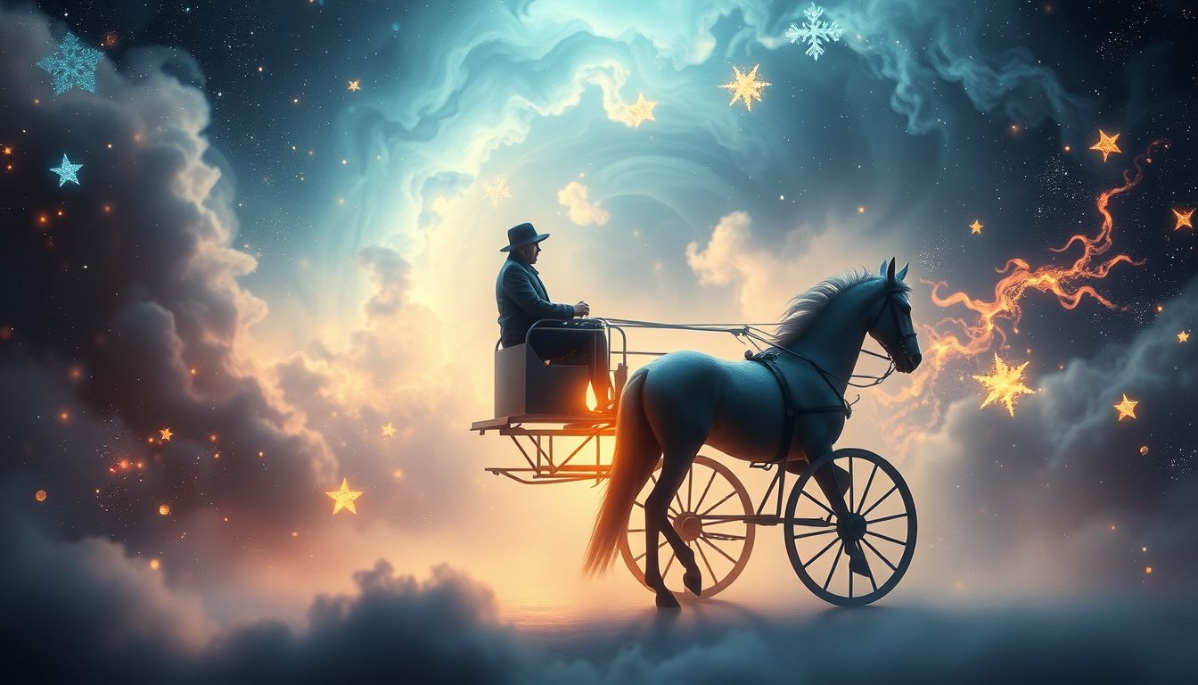 Ein unbekannter Kutscher symbolisiert unerwartete Kontrolle im Leben.