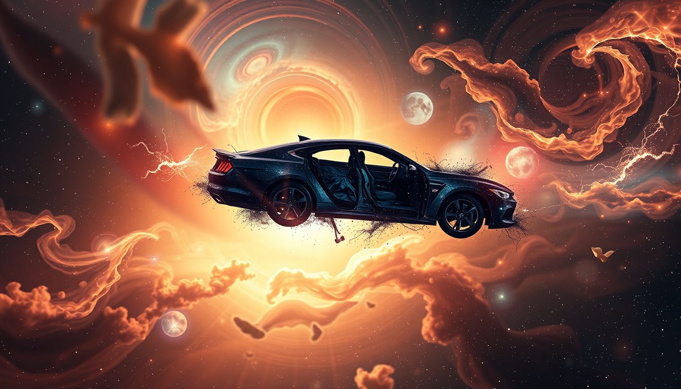 Ein Auto, das nicht anspringt, symbolisiert verzögerte Fortschritte im Leben.