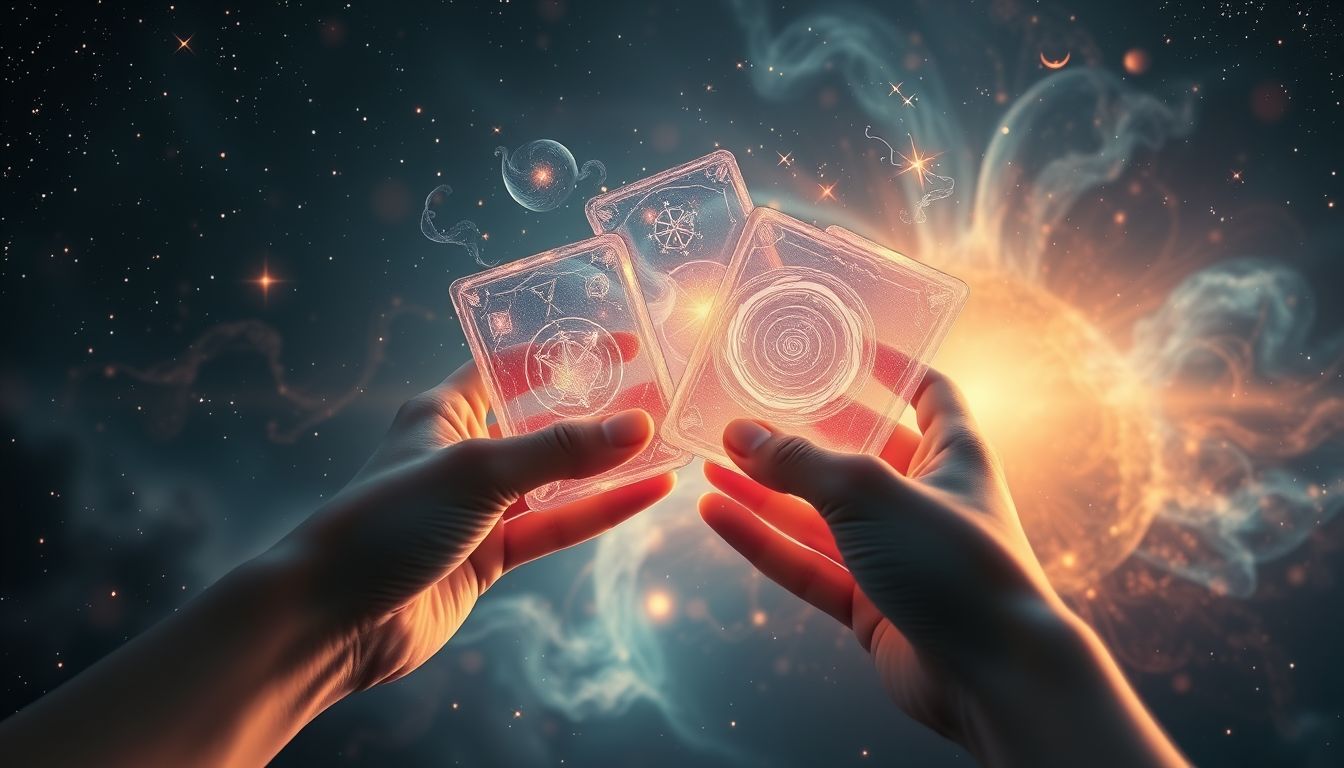 Der Traum vom Tarotkartenlegen symbolisiert innere Weisheit und Zukunftsdeutung.