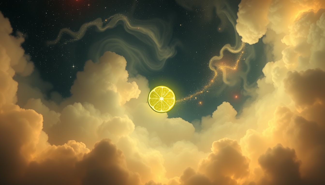 Eine einzelne Limette symbolisiert Frische und neue Chancen im Traum.