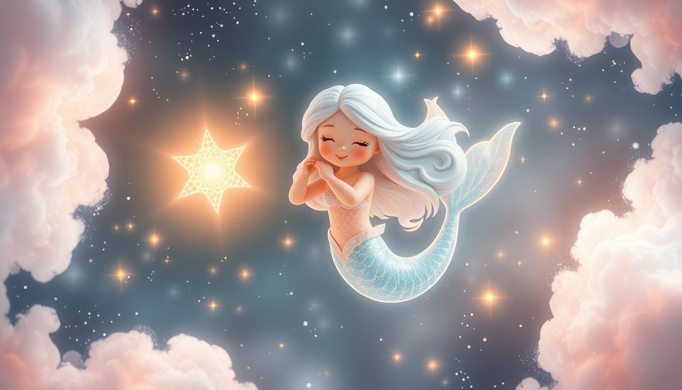 Eine freundliche Seejungfrau symbolisiert unerwartete positive Begegnungen.