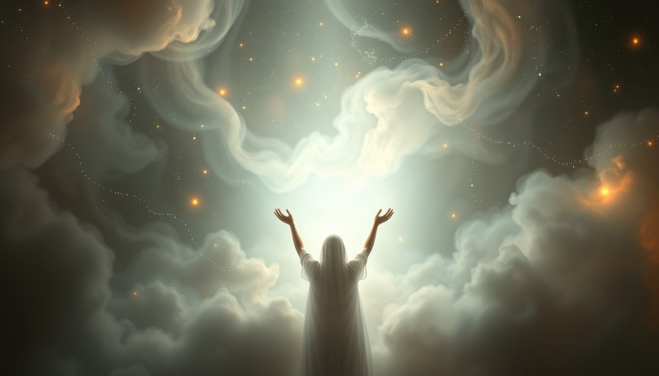 Im Traum zu Gott beten symbolisiert Sehnsucht nach innerem Frieden.