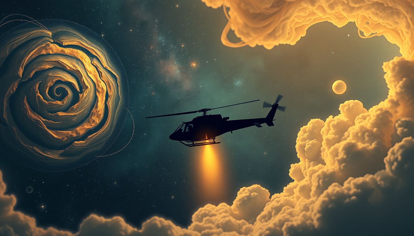 Ein Hubschrauber-Notlandungs-Traum symbolisiert kontrollierte Krisenbewältigung.