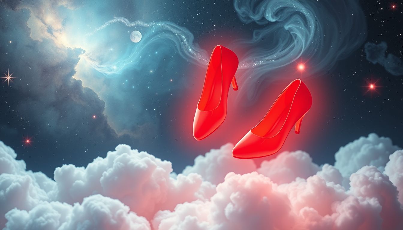Das Tanzen in roten Schuhen symbolisiert Leidenschaft und Lebensfreude.
