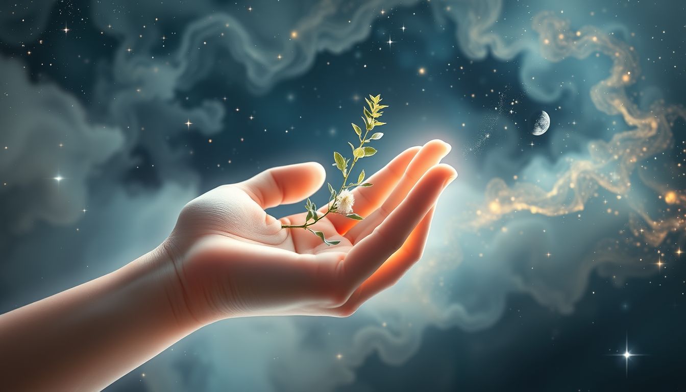 Das Träumen von Beifuß in der Hand symbolisiert Schutz und Heilung.