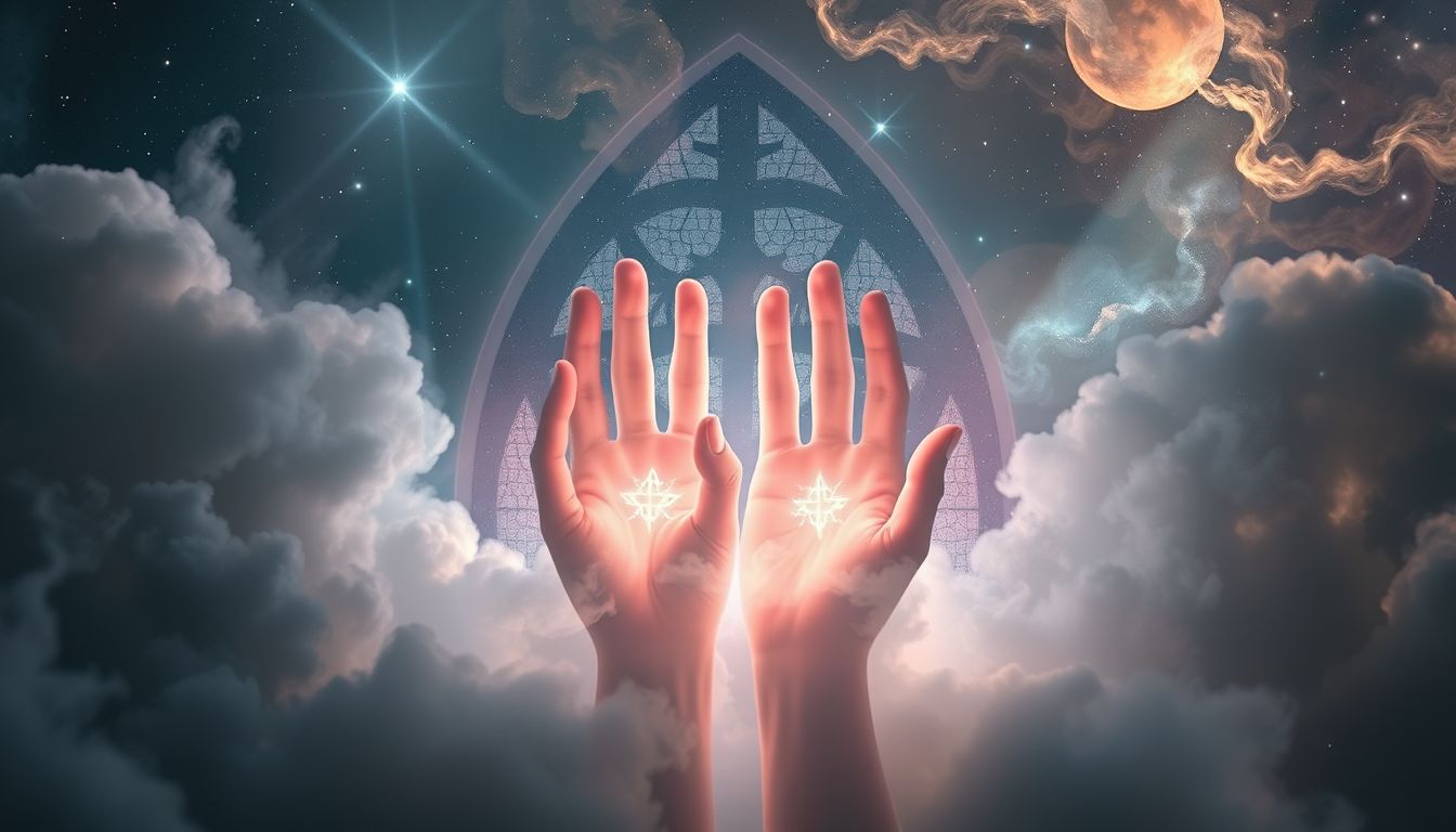 Stigmata in Kirchen-Träumen symbolisieren tiefen Glaubens- und Zweifelkonflikt.