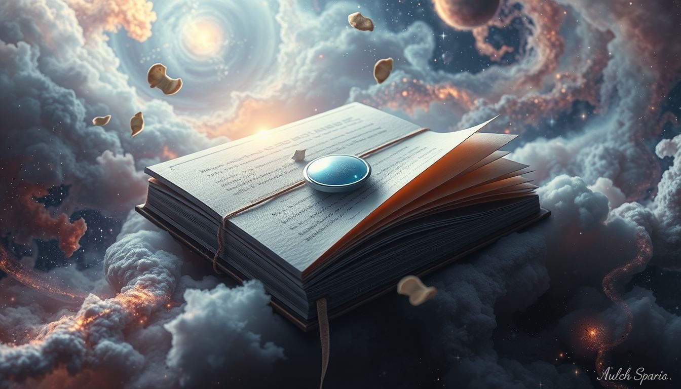 Das Aufknöpfen eines Buches symbolisiert das Öffnen neuer Wissensquellen.