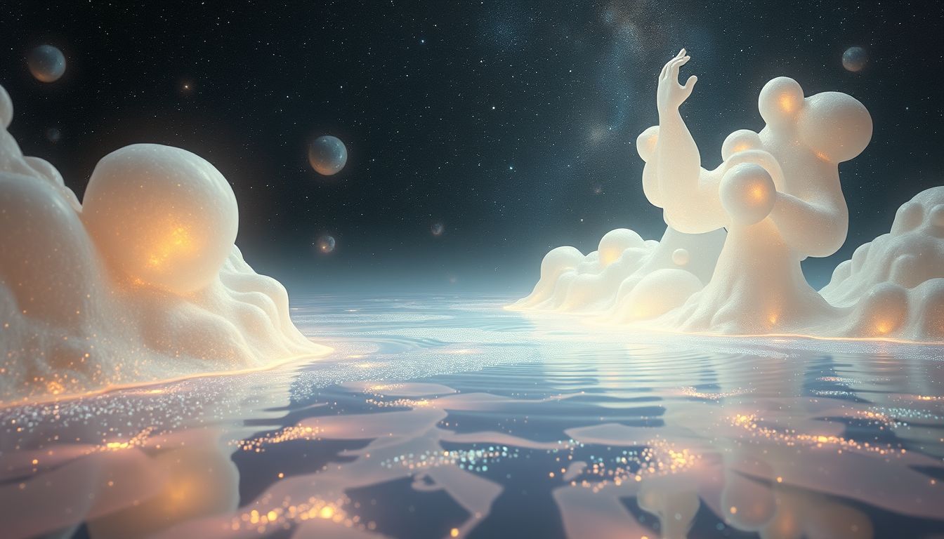 Das schwimmende Durchqueren symbolisiert emotionale Herausforderungen erfolgreich meistern.