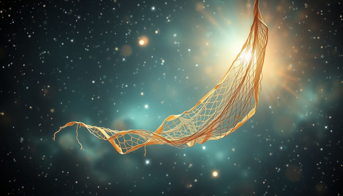 Ein zerissenes Fischnetz symbolisiert verloren gegangene Chancen im Traum.