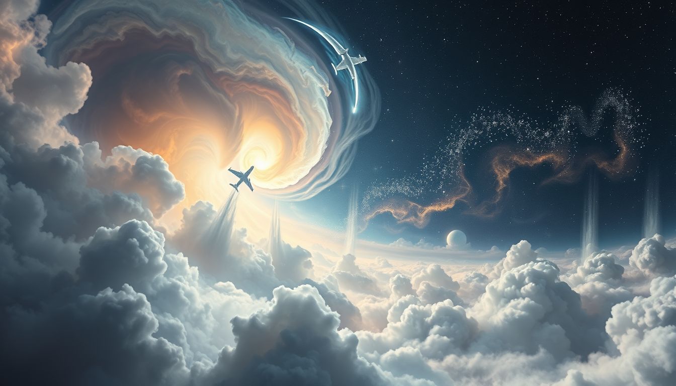 Traum von Notlandung bei schlechtem Wetter signalisiert innere Unsicherheit.