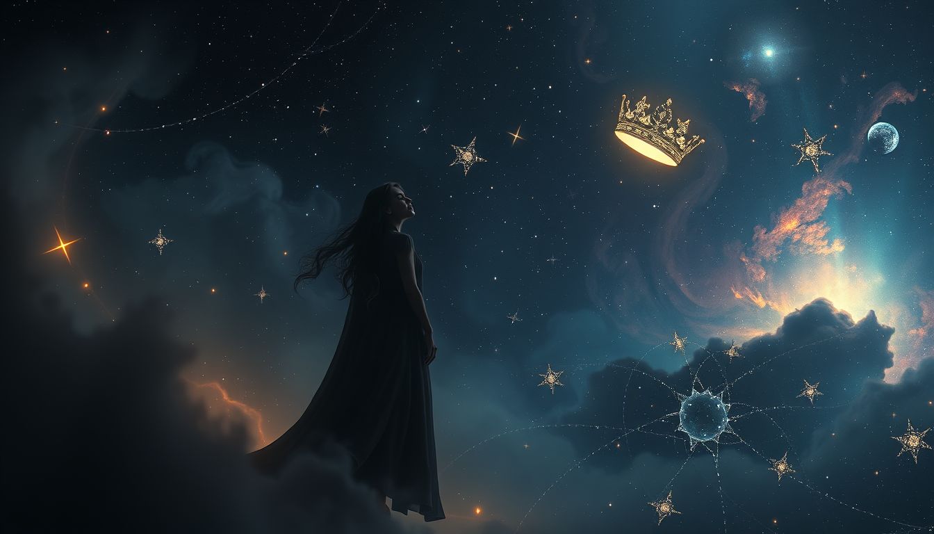 Eine entthronte Fürstin symbolisiert Verlust von Macht und Kontrolle.