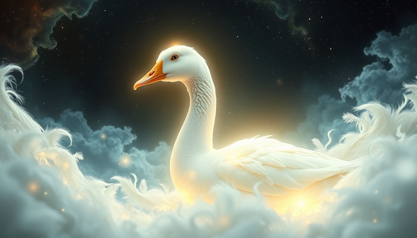 Eine zahme Gans symbolisiert im Traum Frieden und Sicherheit.