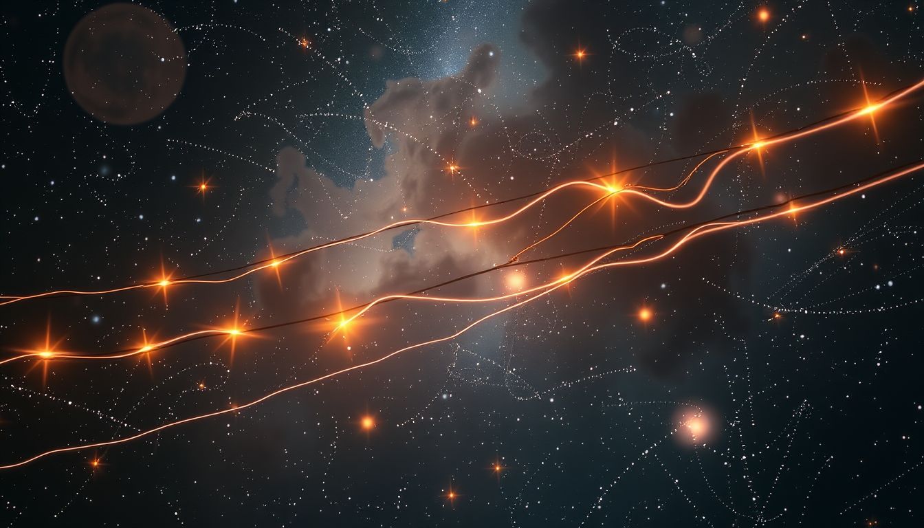 Sich bewegende Telegrafendrähte symbolisieren unstete Kommunikation im Traum.