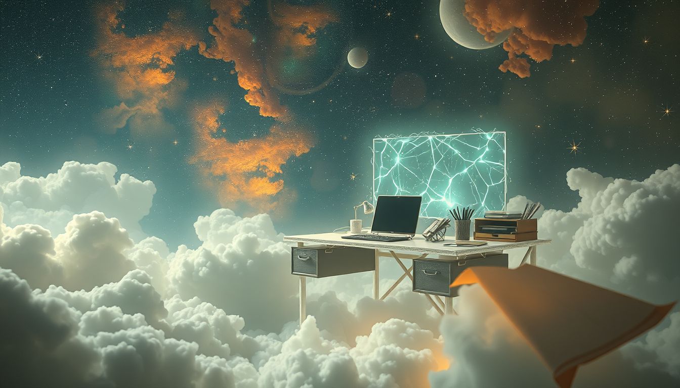 Im Büro gefangen träumen symbolisiert oft beruflichen Stress und Einschränkungen.