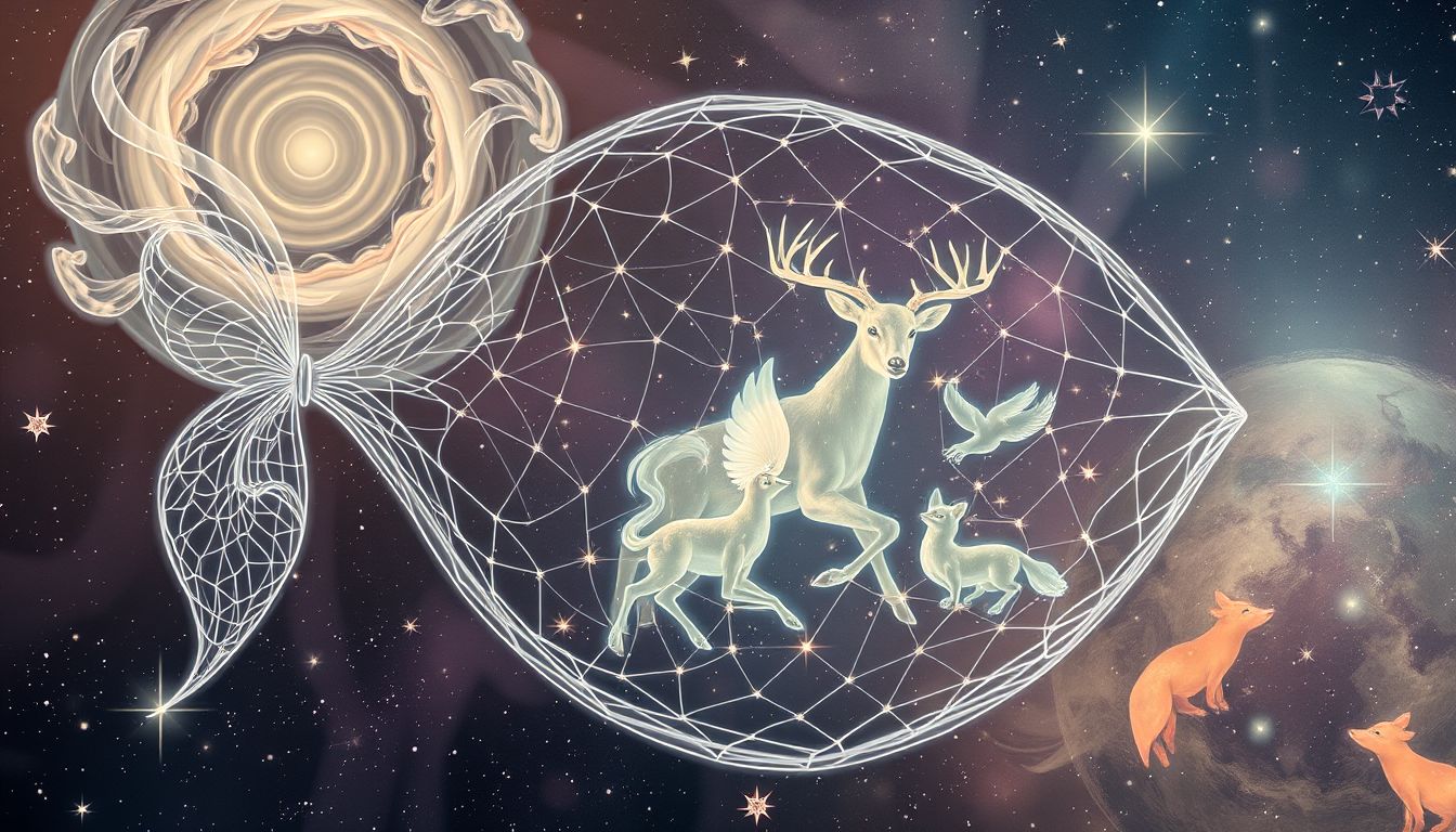 Ein Fischnetz im Traum symbolisiert oft Gemeinschaft und Verbindung.