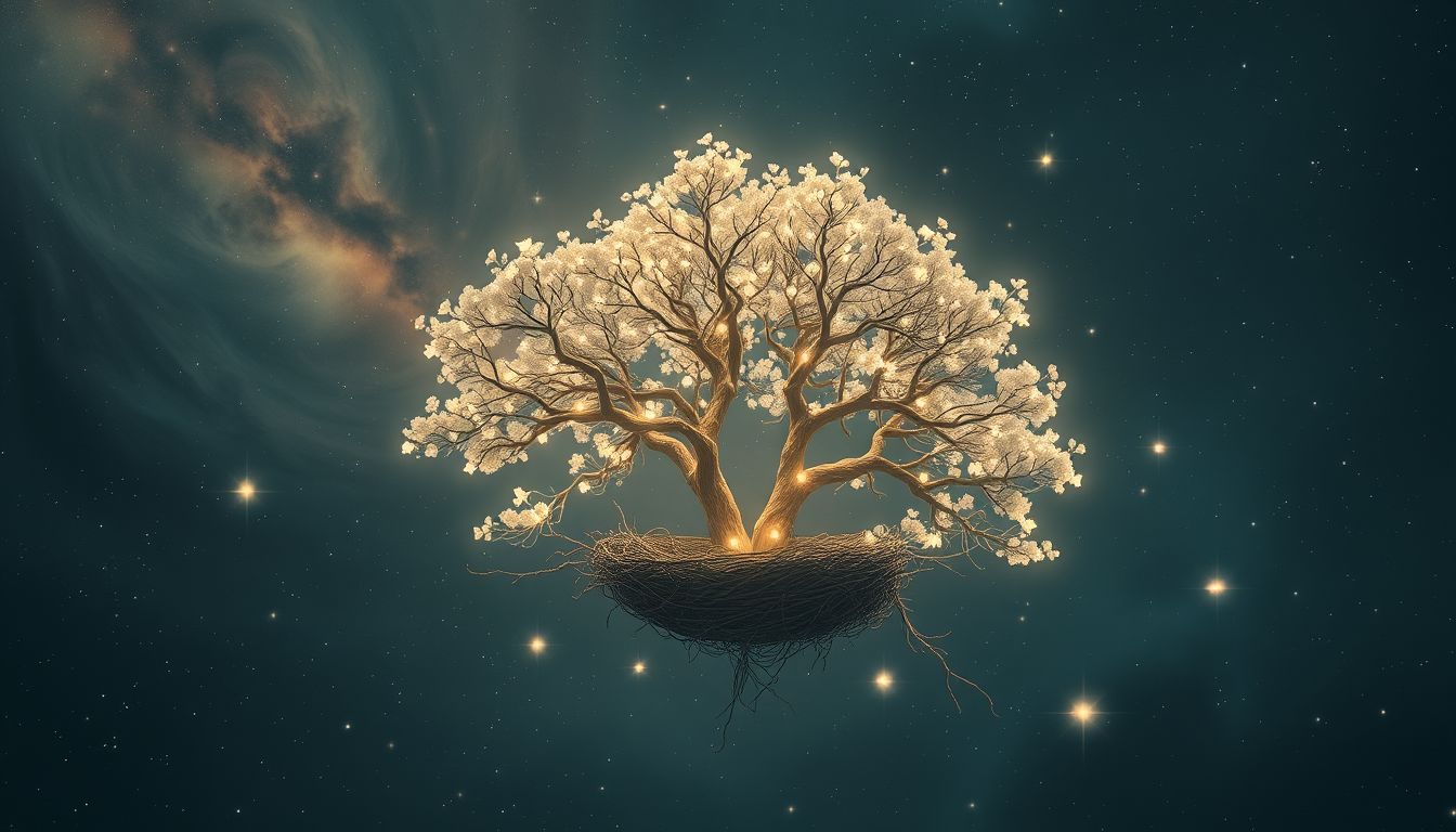 Ein Nest in den Wipfeln symbolisiert Schutz und Neuanfang.