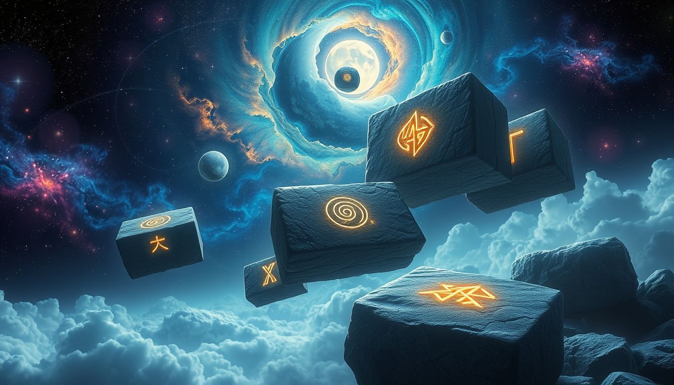 Beschriftete Mauersteine symbolisieren wichtige Lebensbotschaften im Traum.