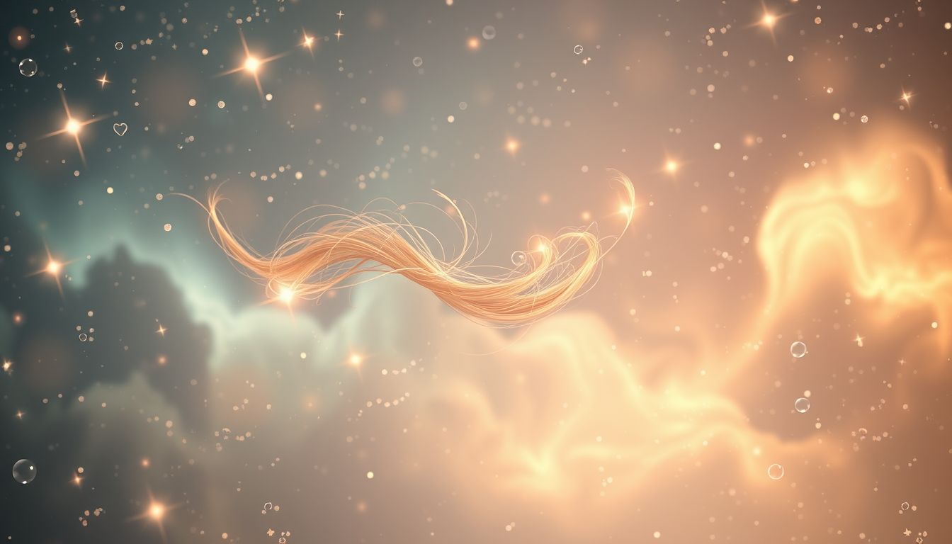 Eine fliegende Haarklammer symbolisiert plötzliche Veränderungen im Leben.