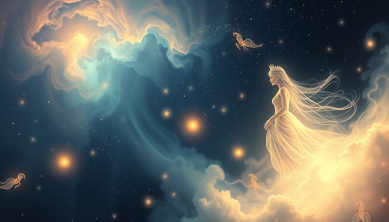 Eine Fürstin, die ein Kind verliert, symbolisiert verlorene Hoffnung.