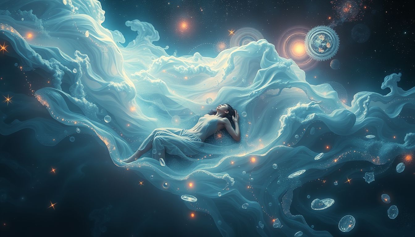 Ein ertrinkendes Gastmahl symbolisiert oft überwältigende Kontrollverlust-Gefühle.