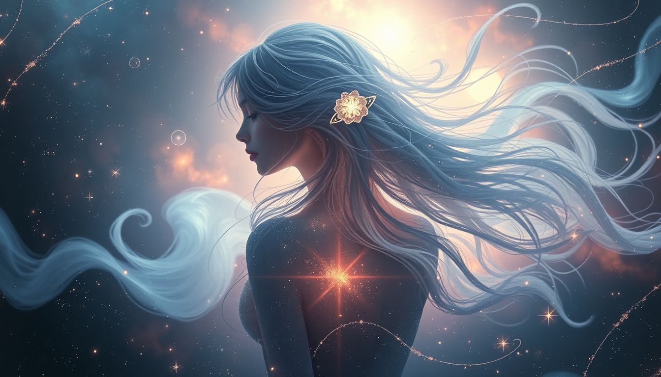 Eine Haarklammer im Haar anderer symbolisiert Verbundenheit und Unterstützung.