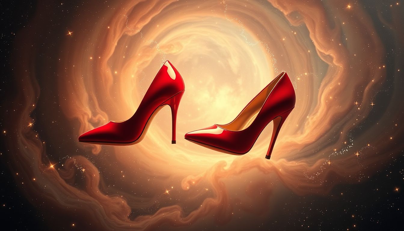 Rote High Heels symbolisieren Leidenschaft und Selbstbewusstsein im Traum.