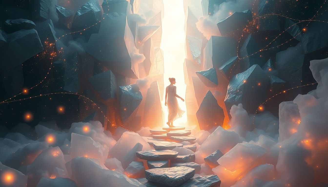 Das Durchgehen einer Mauer symbolisiert das Überwinden großer Hindernisse.