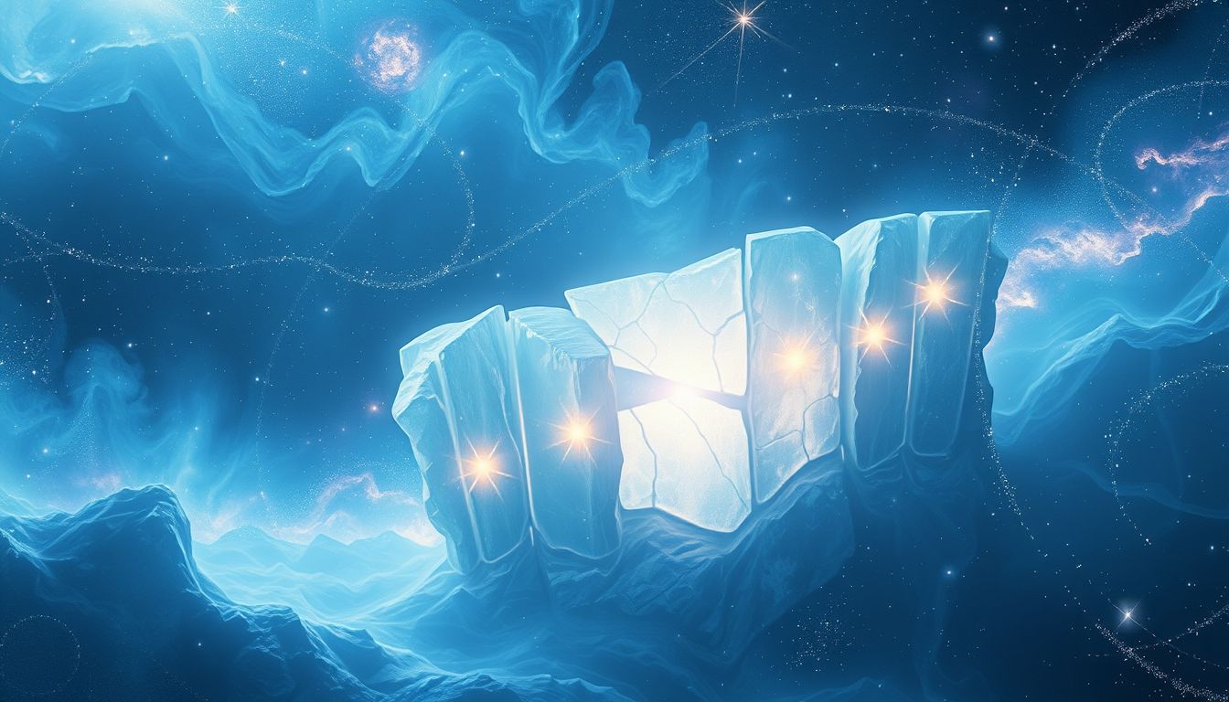 Eine Mauer aus Eis symbolisiert emotionale Kälte und Abgrenzung.