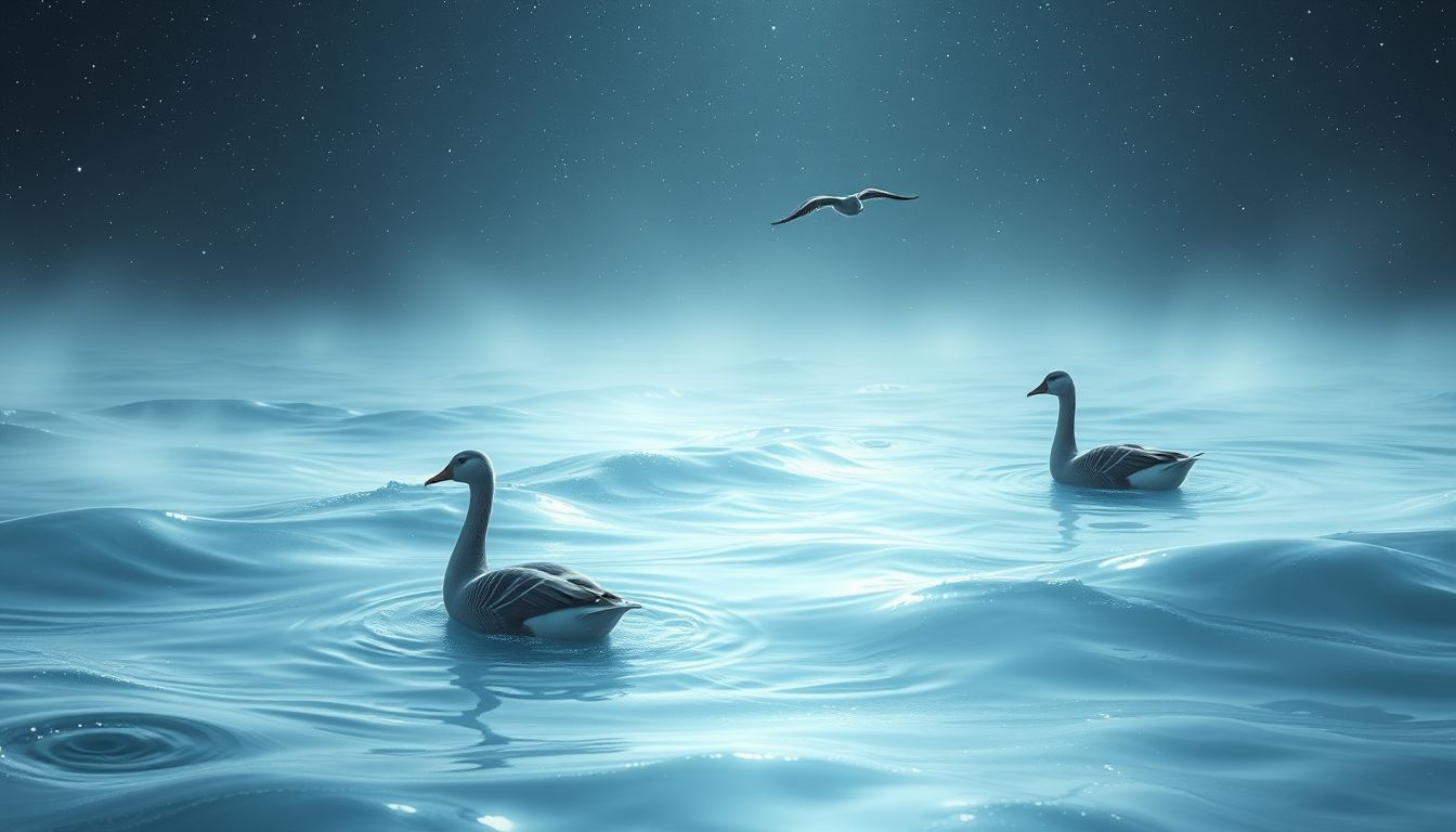 Gänse im Traum symbolisieren oft Harmonie und familiären Zusammenhalt.