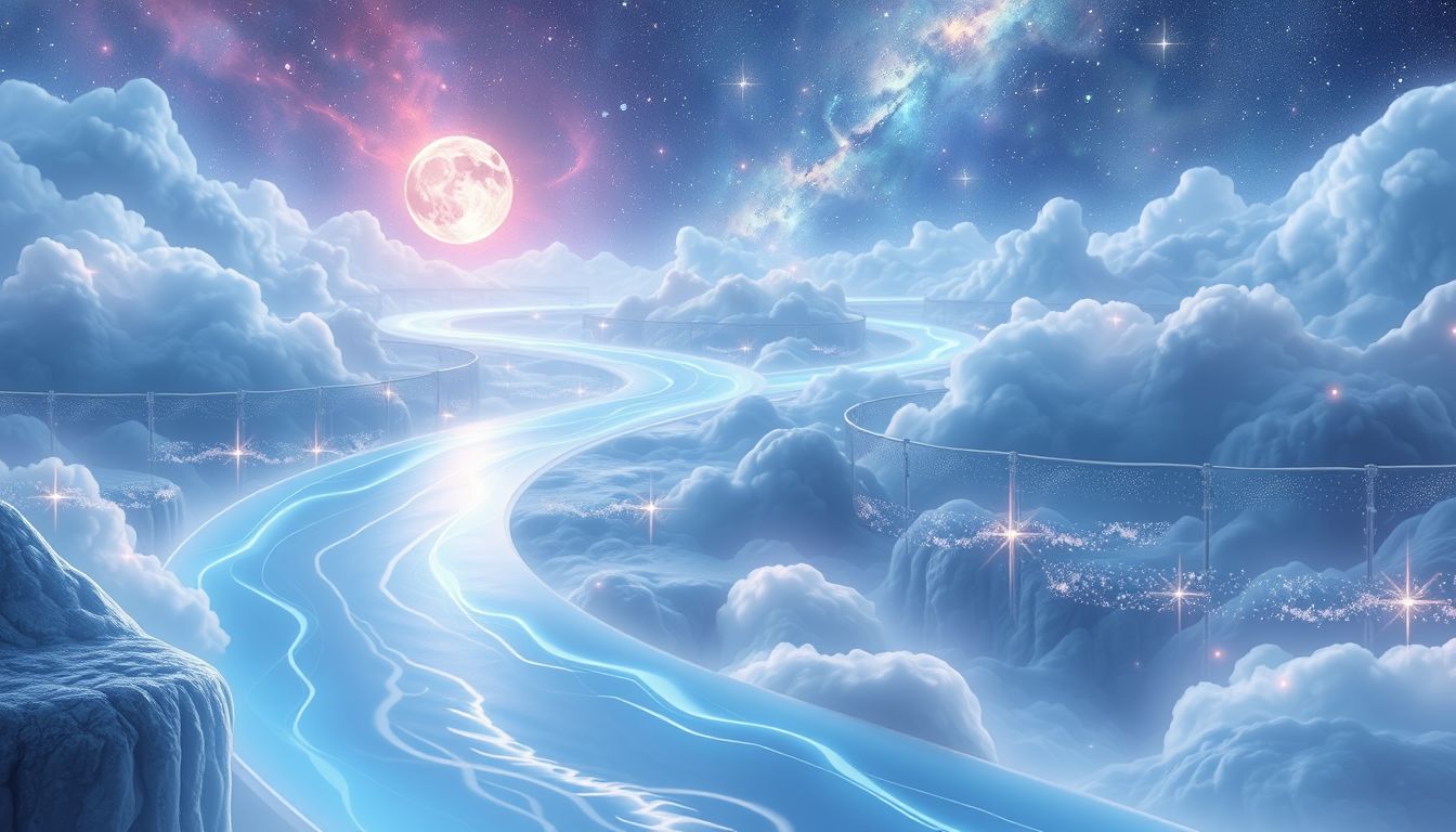 Ein Fluss im Traum symbolisiert den unaufhaltsamen Lebensfluss und Wandel.