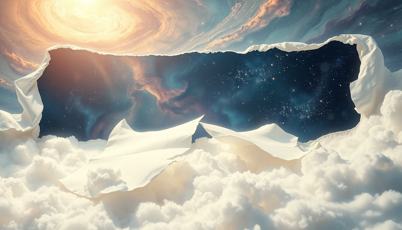 Ein zerrissenes Gebetbuch symbolisiert zerbrochene Spiritualität und Zweifel.