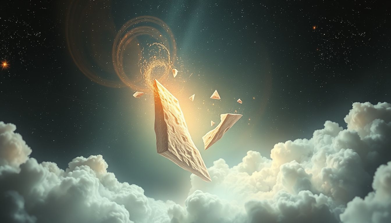 Träumen, einen Keil zu zerbrechen, symbolisiert inneren Konflikt und Befreiung.