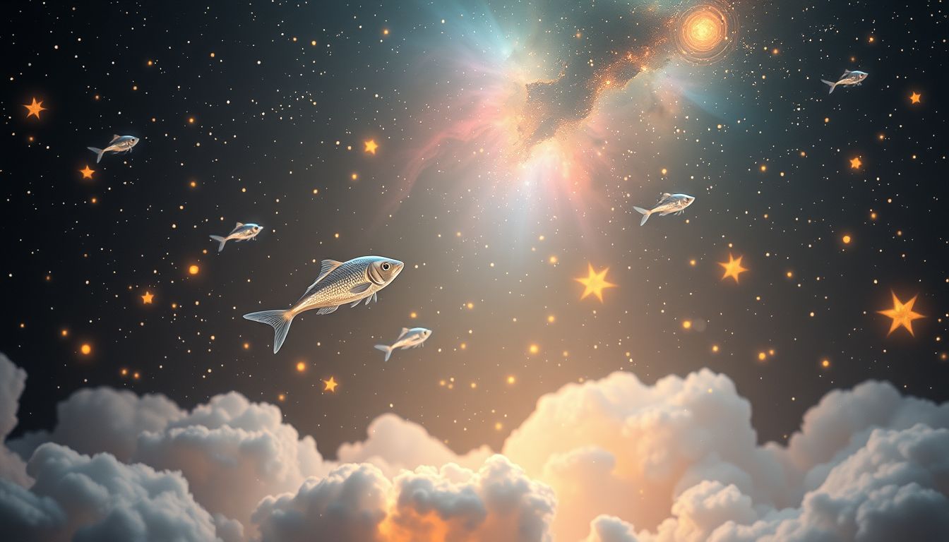 Kleine Fische fangen symbolisiert Freude an kleinen Alltagsmomenten.