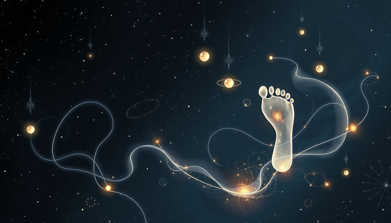 Füße symbolisieren im Traum oft Stabilität und Lebensweg.