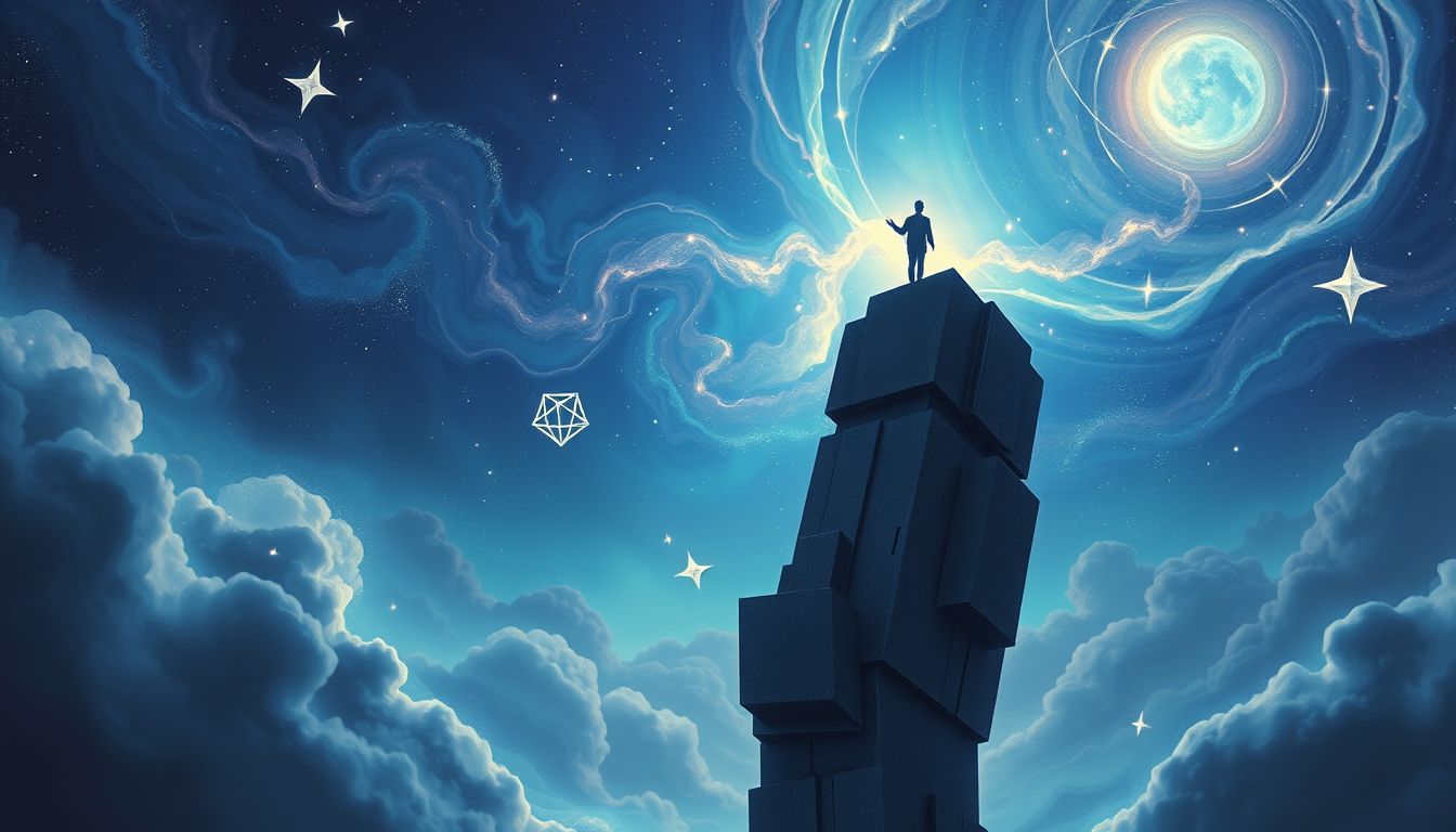 Auf Hochhausdach symbolisiert Freiheit, Kontrolle und weiten Überblick.