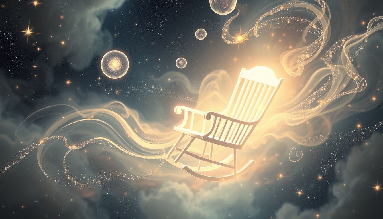 Der Schaukelstuhl symbolisiert den fließenden Übergang im Leben.