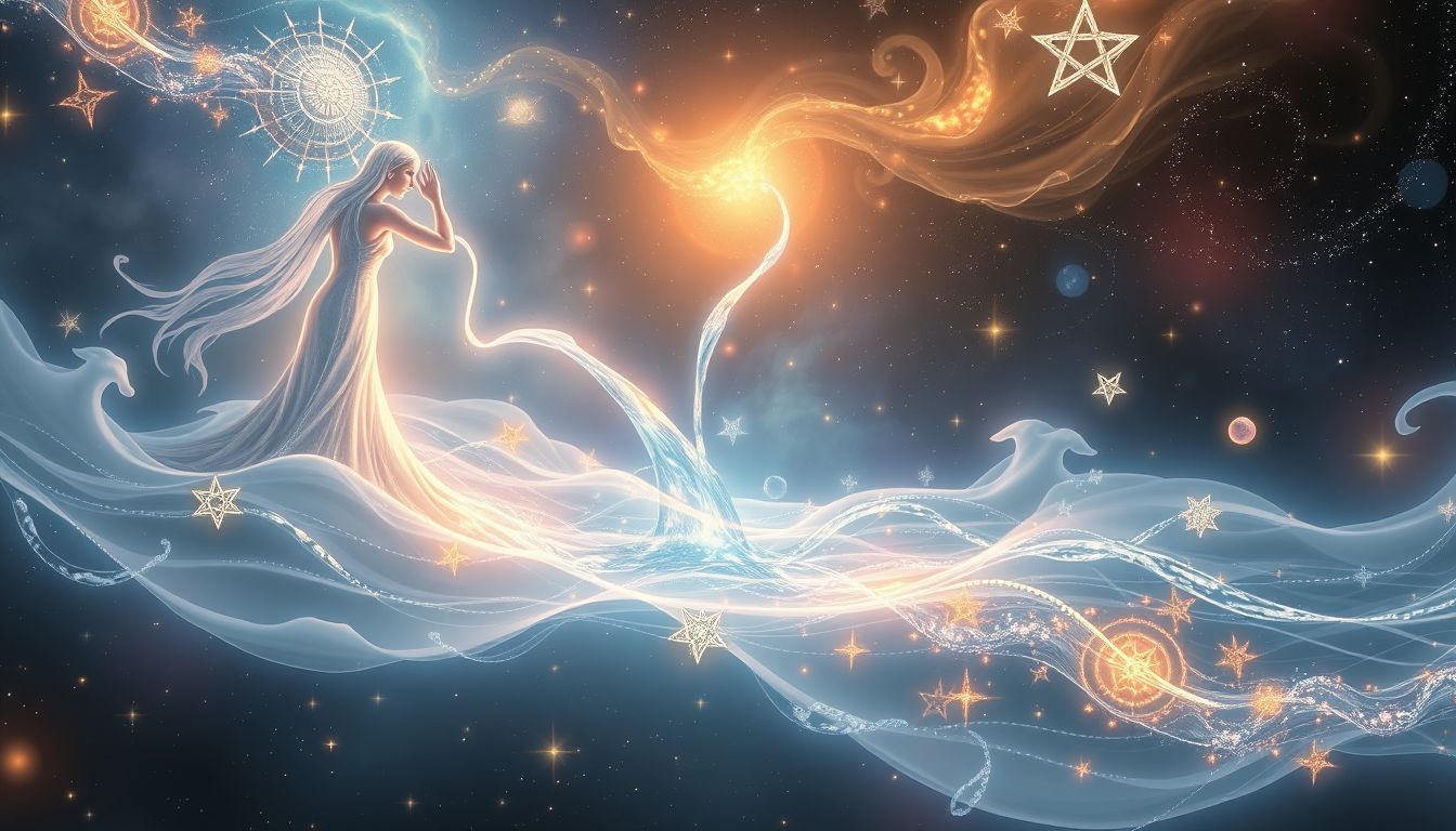 Der Wasserträger symbolisiert Weisheit durch geduldiges Gleichgewicht im Traum.