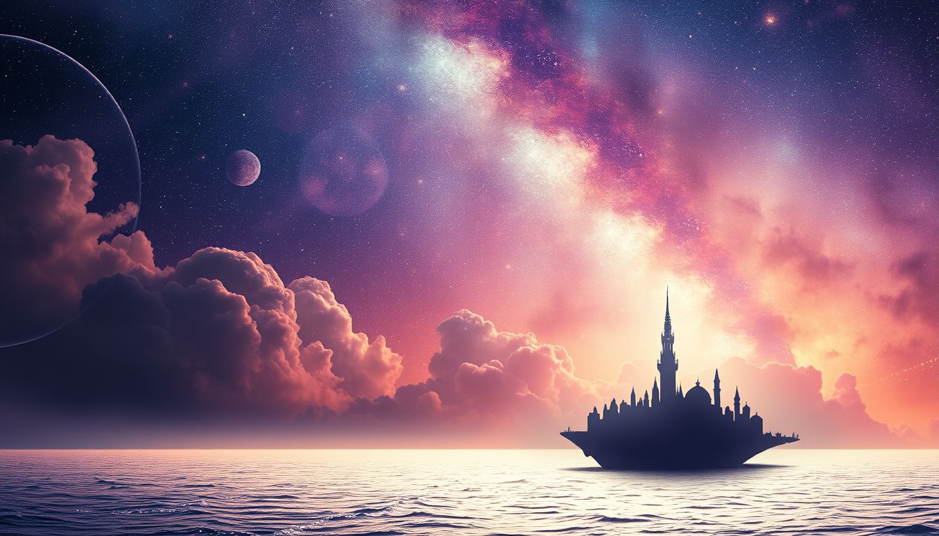 Die Stadt am Meer symbolisiert emotionale Tiefe und verborgenes Unbewusstes.