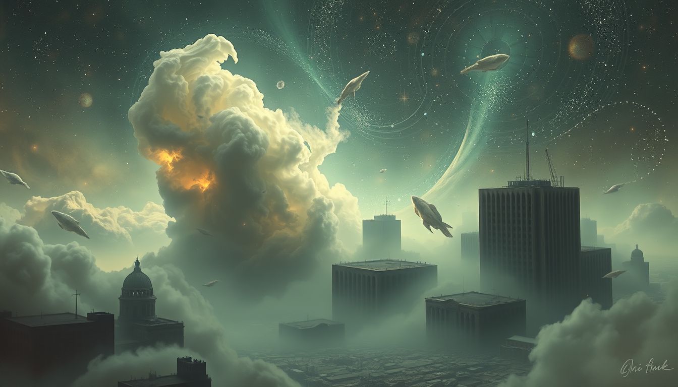 Verlassene Städte im Traum symbolisieren oft Einsamkeit und Trauer.