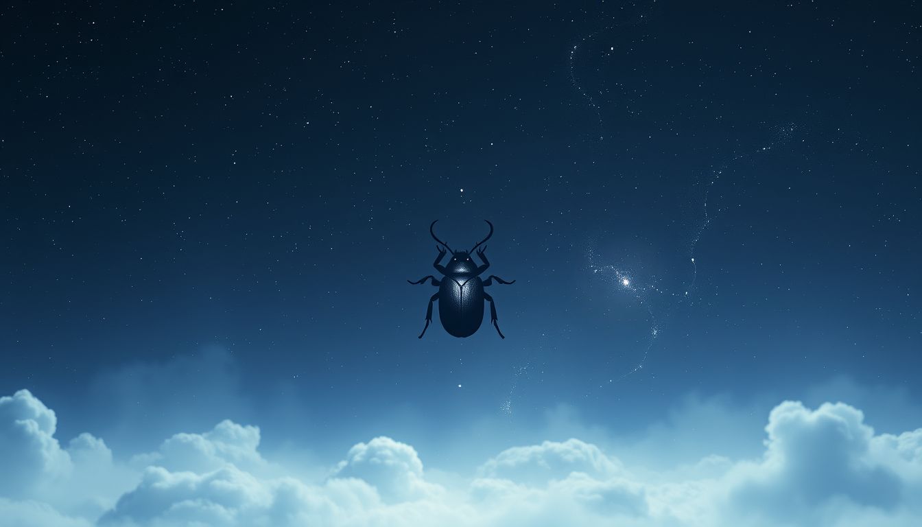 Ein einzelner Klopfkäfer symbolisiert oft tiefe Isolation und Einsamkeit.