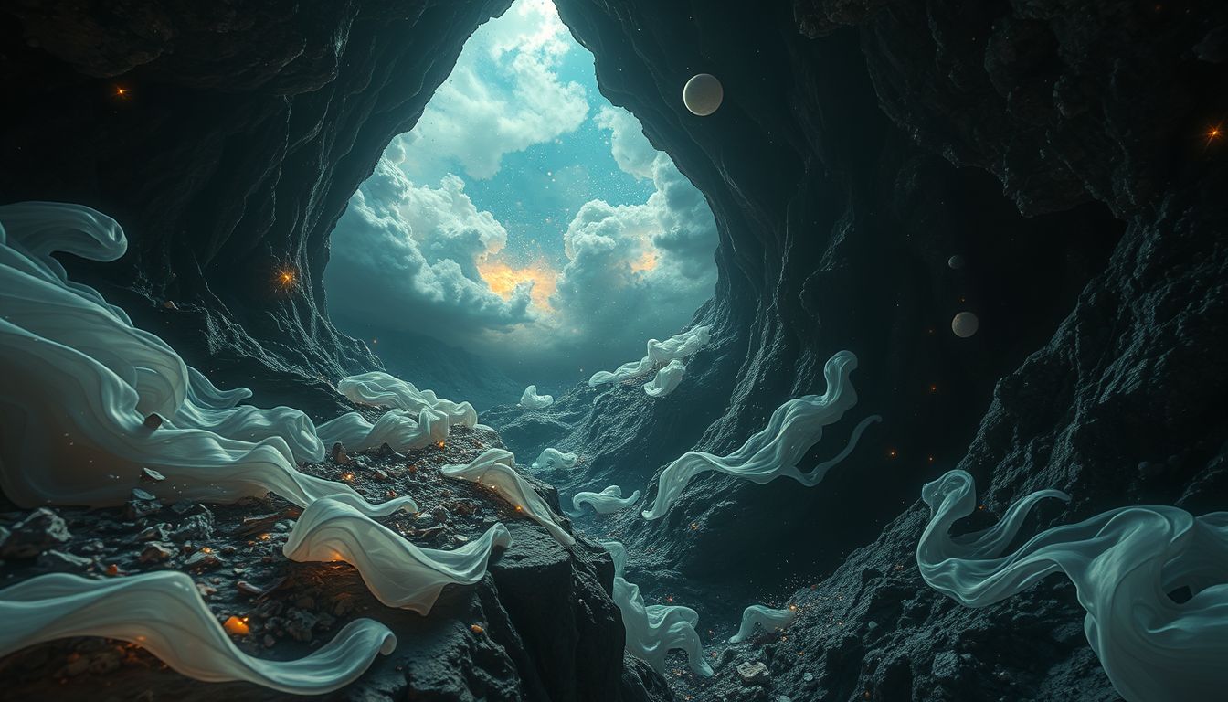 Ein Graben voller Müll symbolisiert ungelöste emotionale Konflikte im Traum.