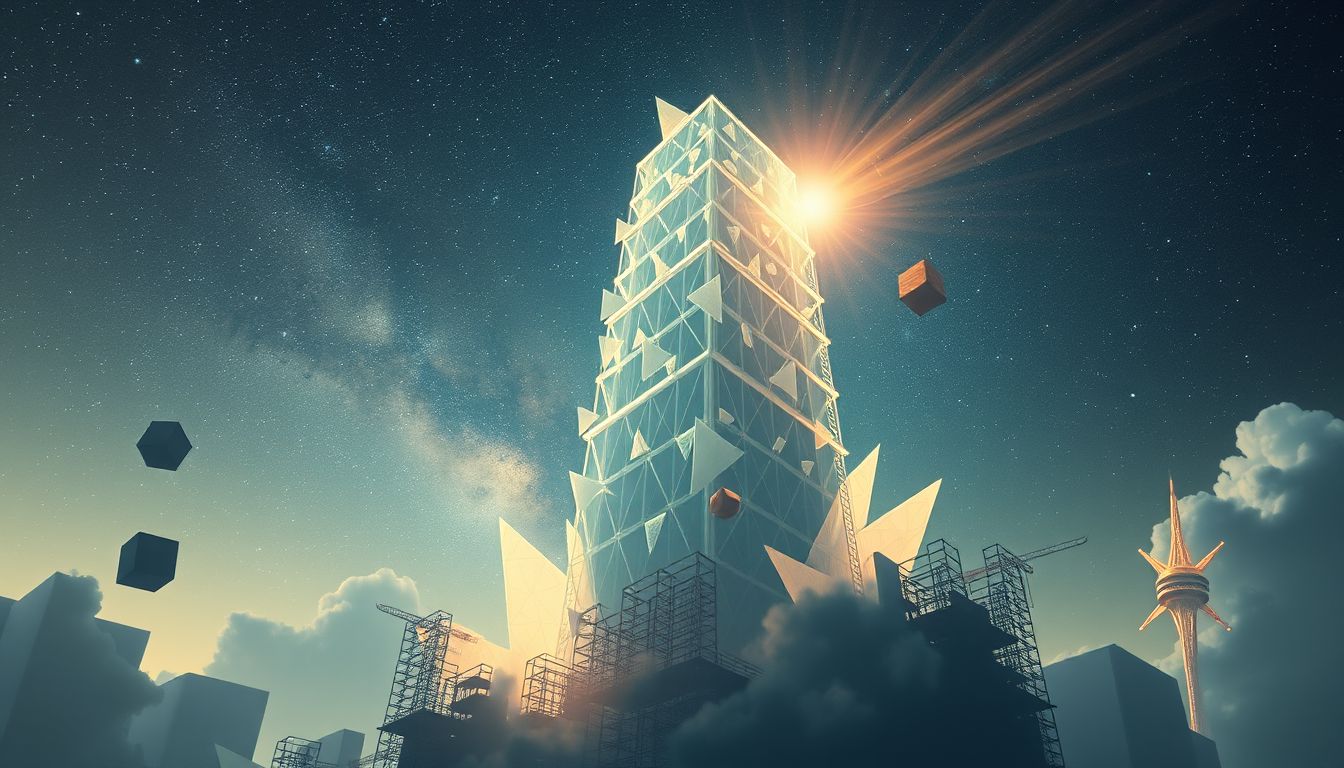 Ein Hochhaus symbolisiert Wachstum, Erfolg und zukünftige Chancen.