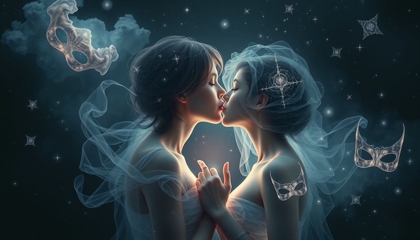 Ein geheimer Kuss symbolisiert oft verbotene Sehnsüchte und Schuld.