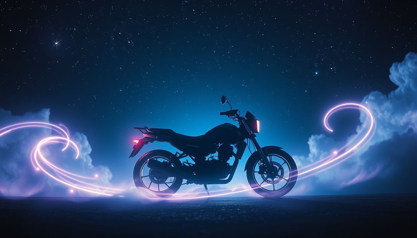 Langsames Motorradfahren symbolisiert Vorsicht und zögerndes Handeln.